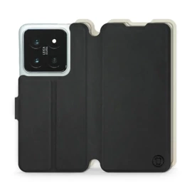 Phone Case Xiaomi 14 Pro - Design Black with Platinum