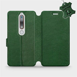 Phone Case Nokia 6.1 - Design Green Leather