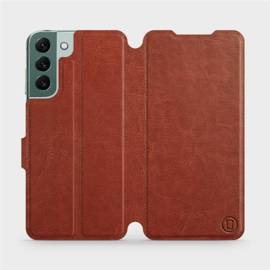 Phone Case Samsung Galaxy S22 Plus - Design Brown&Orange