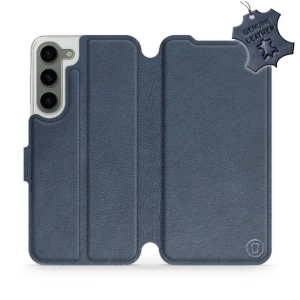 Phone Case Samsung Galaxy S23 Plus - Design Blue Leather