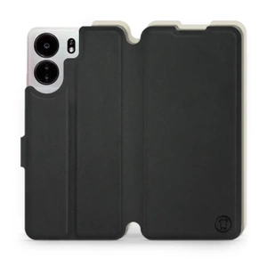 Phone Case Xiaomi POCO C65 - Design Black with Platinum