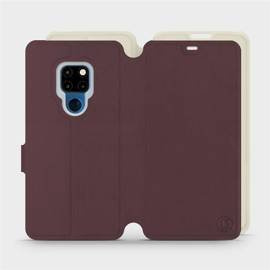 Phone Case Huawei Mate 20 - Design Burgundy with Platinum