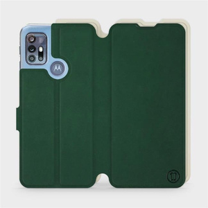 Phone Case Motorola Moto G20 - Design Green with Platinum