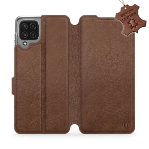 Hülle für Samsung Galaxy M22 - Farbe Brown Leather