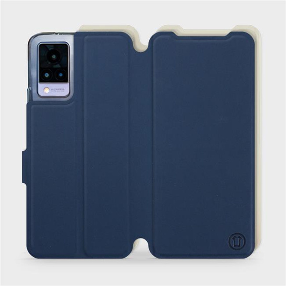 Phone Case Vivo V21 5G - Design Navy with Platinum