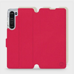 Phone Case Motorola Edge - Design Red with Platinum