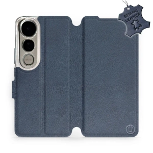 Phone Case Vivo V50 Lite - Design Blue Leather