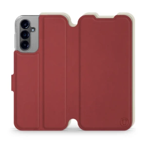 Phone Case Samsung Galaxy A14 4G - Design Dark Red with Platinum