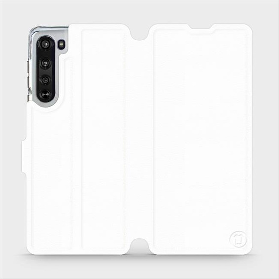 Phone Case Motorola Edge - Design White&Orange