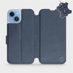 Phone Case Apple iPhone 14 - Design Blue Leather
