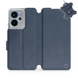 Phone Case Realme 14T 5G - Design Blue Leather