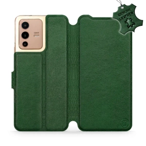 Phone Case Vivo V23 5G - Design Green Leather