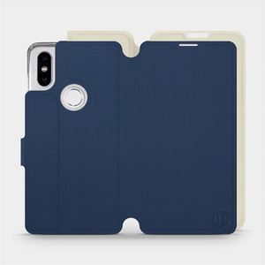 Phone Case Xiaomi Mi Mix 2S - Design Navy with Platinum