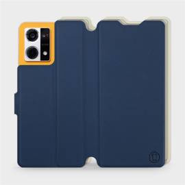 Phone Case Oppo Reno 7 4G - Design Navy with Platinum