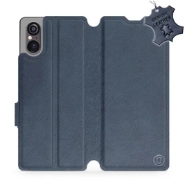 Phone Case Sony Xperia 5 V - Design Blue Leather