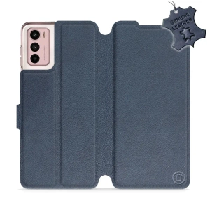 Phone Case Motorola Moto G42 - Design Blue Leather