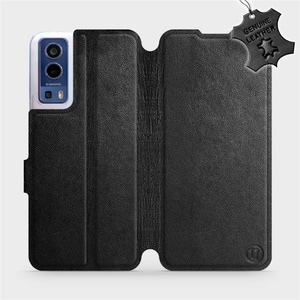 Phone Case Vivo Y72 5G - Design Black Leather