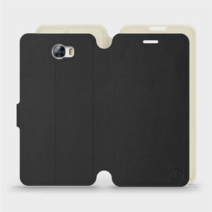 Phone Case Huawei Y6 II Compact - Design Black with Platinum