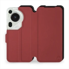 Phone Case Huawei Pura 70 Ultra - Design Dark Red with Black