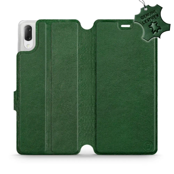 Phone Case Sony Xperia L3 - Design Green Leather