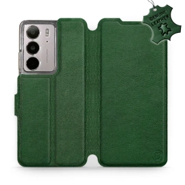Hülle für Realme C75 - Farbe Green Leather