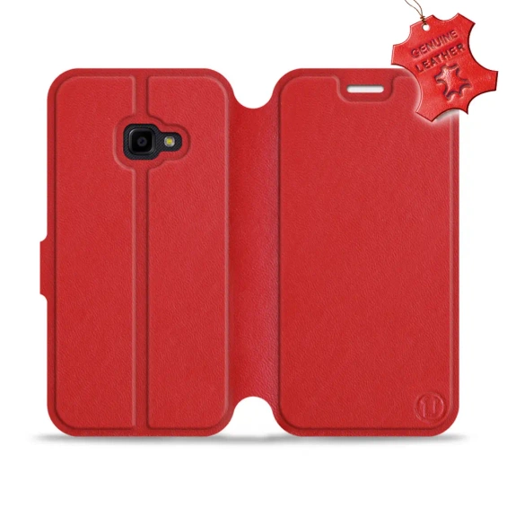 Phone Case Samsung Galaxy Xcover 4 - Design Red Leather