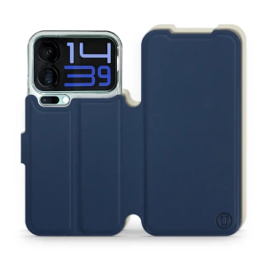 Hülle für Xiaomi 17 Pro Max - Farbe Marineblau mit Platin