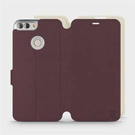 Phone Case Huawei P Smart - Design Burgundy with Platinum
