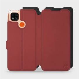 Phone Case Xiaomi Redmi 9C - Design Dark Red with Black