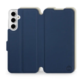 Phone Case Samsung Galaxy A16 5G - Design Navy with Platinum
