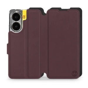 Phone Case Xiaomi POCO X7 Pro - Design Burgundy with Black