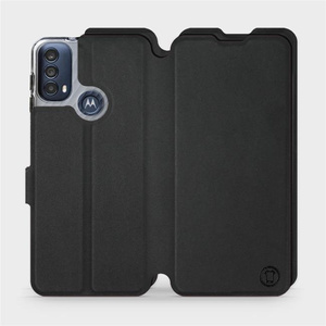 Phone Case Motorola Moto E40 - Design Black with Black