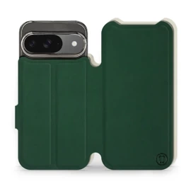 Phone Case Google Pixel 9 - Design Green with Platinum