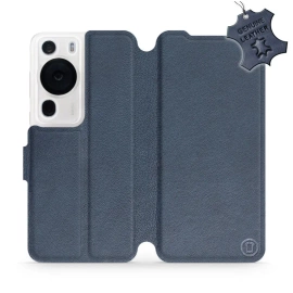 Phone Case Huawei P60 Pro - Design Blue Leather