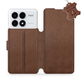 Phone Case Xiaomi POCO F6 Pro - Design Brown Leather