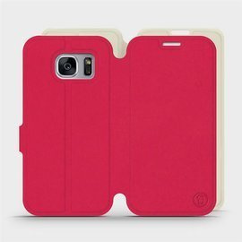 Phone Case Samsung Galaxy S7 Edge - Design Red with Platinum