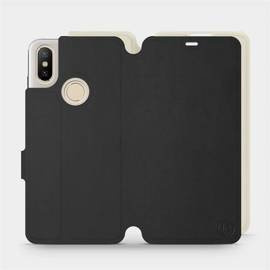 Etui Soft Touch do Xiaomi Mi A2 - wzór Satynowa czerń z platyną