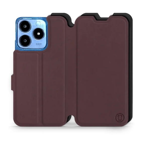 Phone Case Realme C63 - Design Burgundy with Black