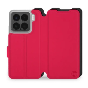 Etui Soft Touch do Xiaomi 15 - wzór Żywa czerwień z czernią