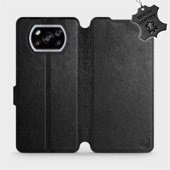Phone Case Xiaomi POCO X3 NFC - Design Black Leather