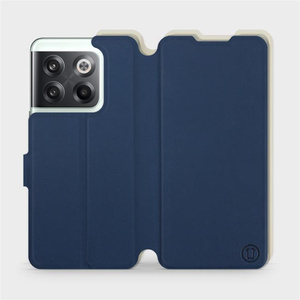 Hülle für OnePlus 10T - Farbe Marineblau mit Platin