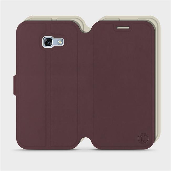 Phone Case Samsung Galaxy A5 2017 - Design Burgundy with Platinum