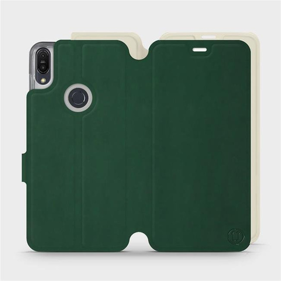 Hülle für Asus Zenfone Max Pro M1 ZB602KL - Farbe Grün mit Platin