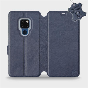 Phone Case Huawei Mate 20 - Design Blue Leather
