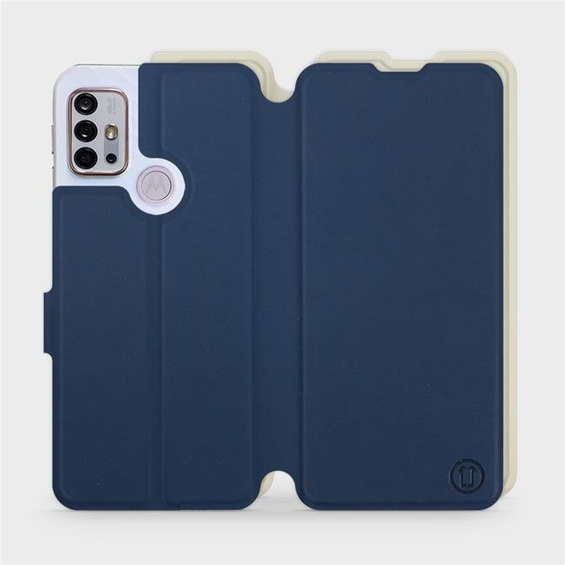 Phone Case Motorola Moto G10 - Design Navy with Platinum