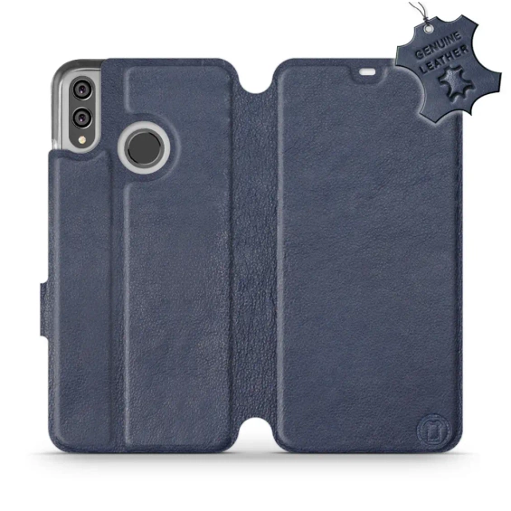Phone Case Huawei Honor 8X - Design Blue Leather