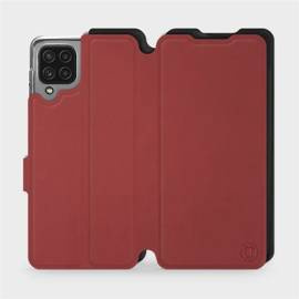 Phone Case Samsung Galaxy M22 - Design Dark Red with Black