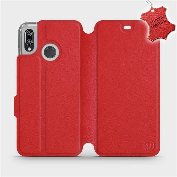 Phone Case Huawei P20 Lite - Design Red Leather