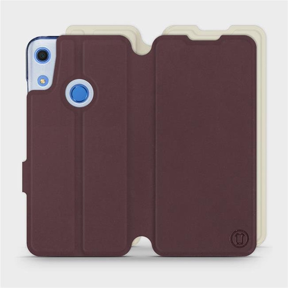 Phone Case Huawei Y6S - Design Burgundy with Platinum