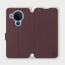 Phone Case Nokia 5.4 - Design Burgundy with Platinum